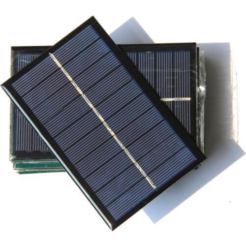 Wholesale 280MA 5V Solar Panel Charger For 3.7V Battery System Light Solar Cell Module 122*77MM Polycrystalline 50pcs