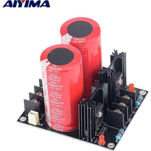 AIYIMA 120A Amplifier Rectifier Filter Power Supply Board Schottky 100V10000UF capacitor Rectification filter Dual AC 65V