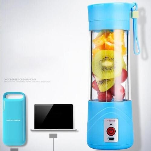 400ml Portable USB Electric Fruit Juicer Smoothie Maker Blender Squeezer Bottle Juice Maker