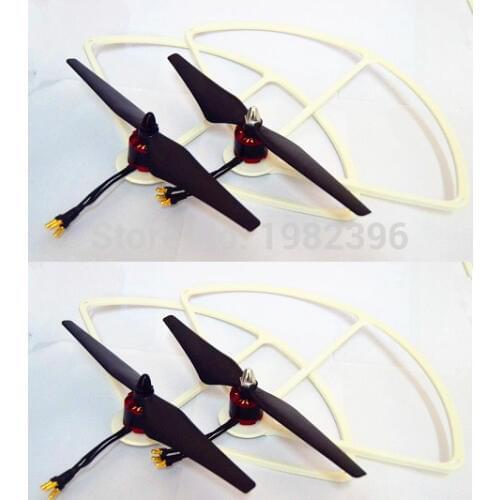 Propeller CW CCW 2212 920KV Brushless Motor 9450 Adornments guard Bumper Protector for RC Quadcopter Phantom 1 2 bumblebee