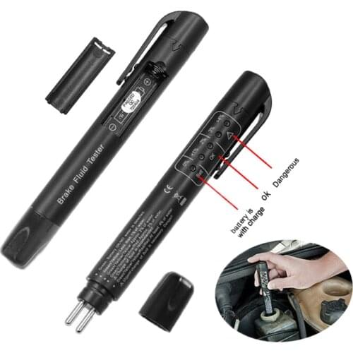 Brake Oil Testing Pen Car Brake Fluid Tester Battery Powered Auto Brake Oil Testing Device