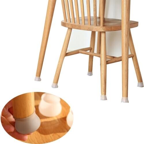 Silicone Table Chair Leg Cap Pad Furniture Table Feet Cover Floor Protector Foot Protection Household Leg full Bottom Cover Pads