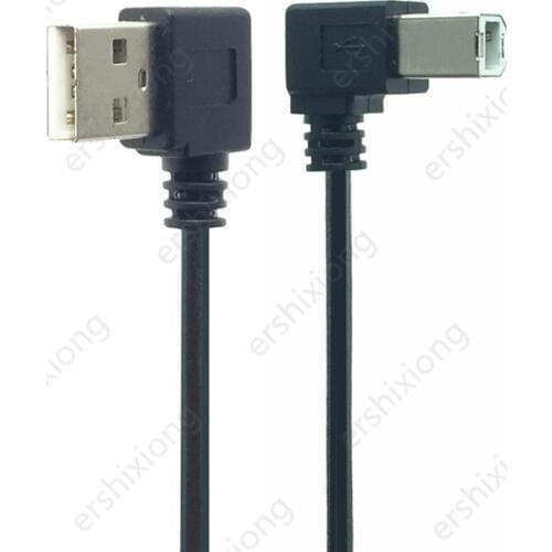 USB 2.0 Type A Male to USB B Male Type B BM Right Angle Printer scanner 90 degree 0.5M 1M 90 Degree cable 50cm BM Angled Cable