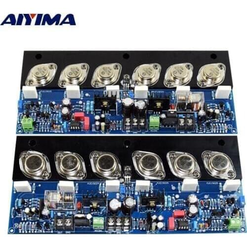 AIYIMA 2Pcs Class A High Power HIFI Fever Home Amplifier 60Wx2 Mini Amp E405 Gold Sealed Tube Pure Sound Amplifier Audio Board