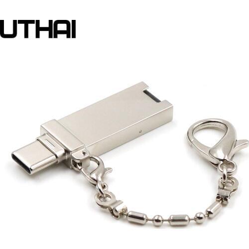 UTHAI C10 Card Reader Micro SD/TF Type C Multi Memory Card Reader for MacBook Or Smartphone With USB-C interface