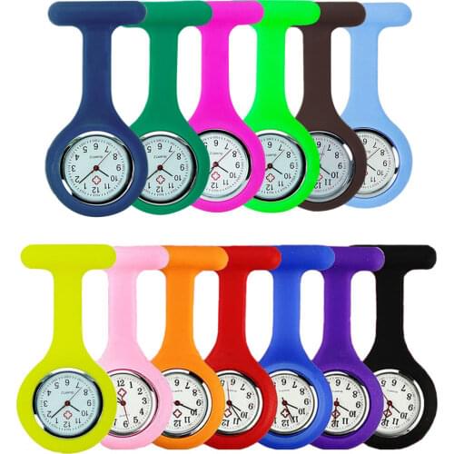High Quality Silicone Nurse Watch Solid Medical Pocket Watch Pin Pocket Watch Hanging Watch Brooch Decor Quartz Часы