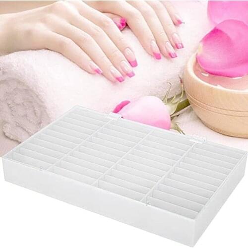 Storage Box Makeup Organizer Decoration Accessory Fake Nail Display Case Rhinstone 44 Grids Stand Container Manicure Tool Bead