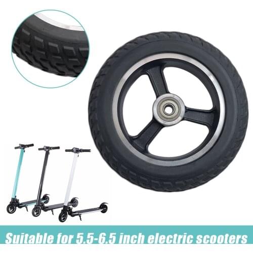 6 inch Electric Scooter Rear Wheel Hub Assembly Explosion-proof Solid Tire Rear Wheel Replacement Wheels for Scooter Accessories