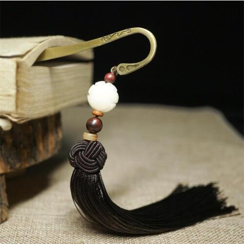 New Women Hair Sticks Black Tassel Lotus Clouds Bookmarks Clip Retro Hairwear Jewelry Accessories Girl Hairpins Pin BF30