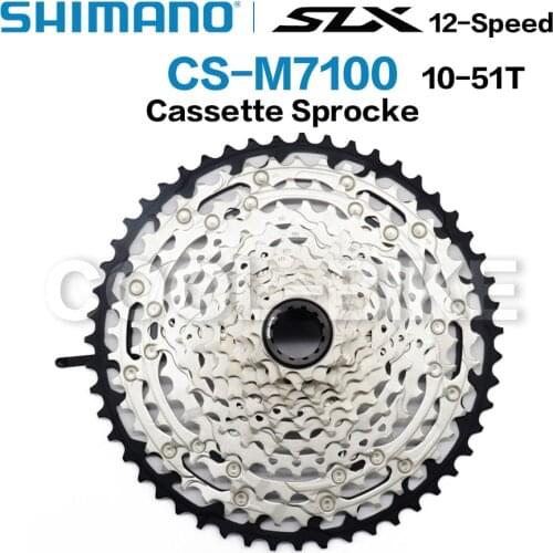 SHIMANO DEORE SLX CS M7100 Cassette Sprocke M7100 Freewheel Cogs Mountain Bike MTB 12-Speed 10-51T 10-45T SLX Cassette Sprocket