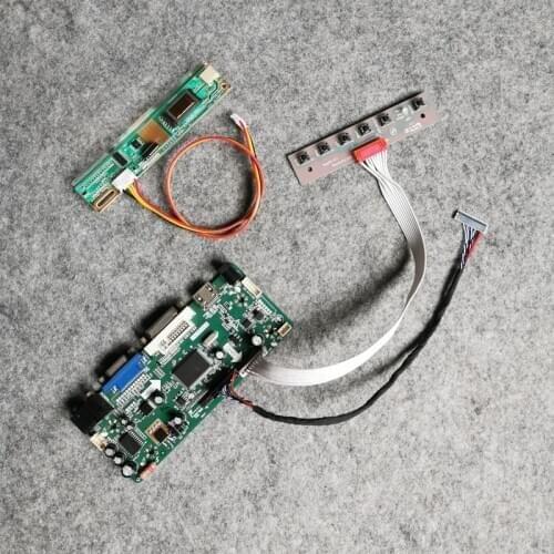 1CCFL DIY kit VGA+DVI LCD monitor drive controller board 20-Pin LVDS M.NT68676 Fit LP133X7/LP133X8/LP133X09 matrix 1024*768