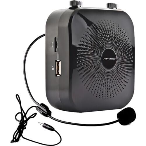 18W Megaphone with Microphone Wearable Portable Headset Mic Wired Voice Amplifier for Teacher Group Fitness Instructors