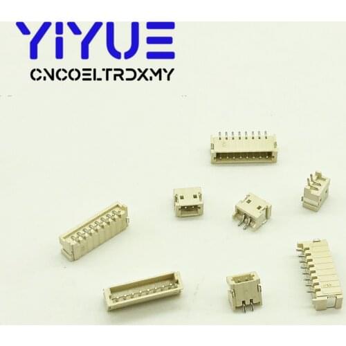 20pcs ZH1.5 connector 2P/3P/4P/5P/6P/7P/8P/9P/10P/12P 1.5mm Horizontal smd Socket 1.5mm Pitch Patch Plug Connector SMT SMD