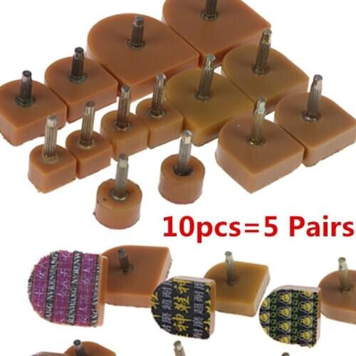 5Pairs/10pcs Brown High Heel Shoes DIY Repairs Tips Pin Dowels Lifts Replacement High Qualiy