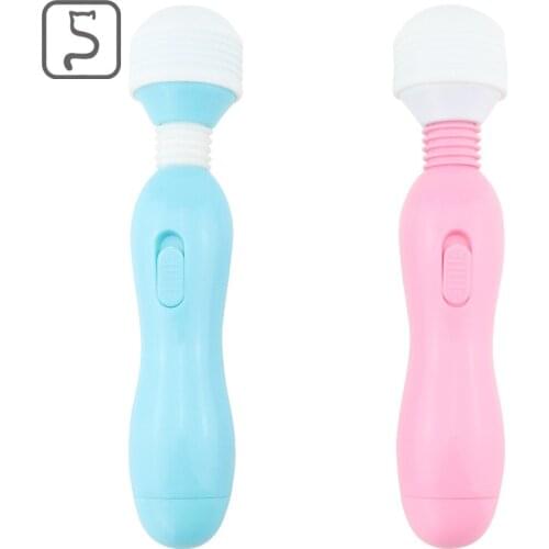 Battery Silicone Baby Bottles for Adult Products Mini AV Female Masturbation Vibration Massage Stick G Spot Clitoris Stimulator