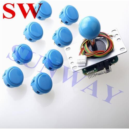 Arcade Joystick pc For Arcade USB Encoder To PC Original Sanwa JLF-TP-8YT Joystick + Sanwa OBSF-30 Buttons arcade USB joystick