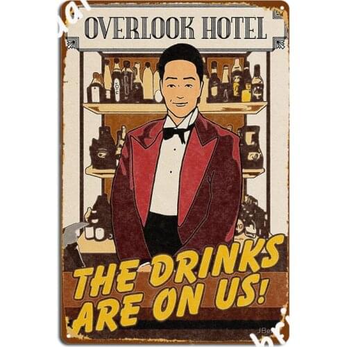 The Shining Homage Poster Metal Plaque Poster Wall Pub Printing Garage Club Plaques Tin Sign Poster