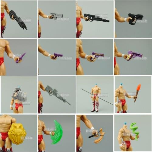 Bulk Pack Wrestling Match Combat Arena Boxing Weapon Gun Shield for 6-7 Inch Model Action Figures Collect Ornaments
