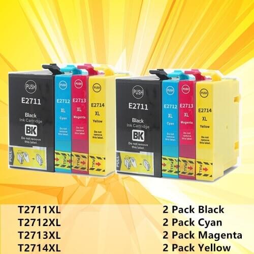 Compatible Epson 27 27XL Ink Cartridges for Epson WorkForce WF-7710 WF-7720 WF-7210 WF-7610 WF-3620 WF-3640 WF-7110 WF-7620
