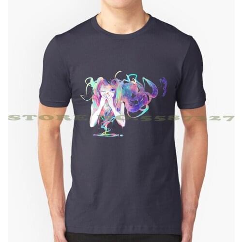 Depression Graphic Custom Funny Hot Sale Tshirt Depressed Depression Oil Paint Water Paint Smoke Sad Crying Anime Vocaloid