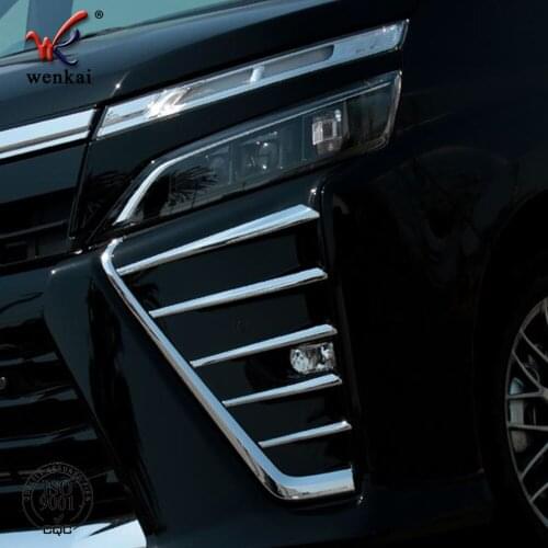 For Toyota Voxy 80 Series Front Fog Lamp Bumper Trim Strip Car Accessories Styling