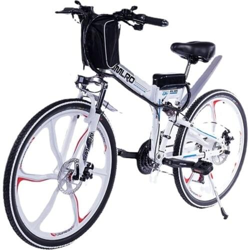 500W Electric Bike Folding Double Disc Brake Electric Commuting Bike Mountain Bike With 26inch 21Speed Gears Ebike Free Shipping