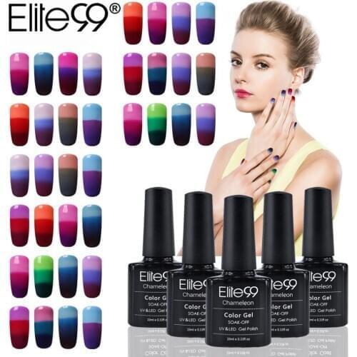 Elite99 4 Pieces/Lot Color Changing Series Gel Nail Polish Nail Art Gel Varnish Primer Design Nail Varnishes Gelpolish