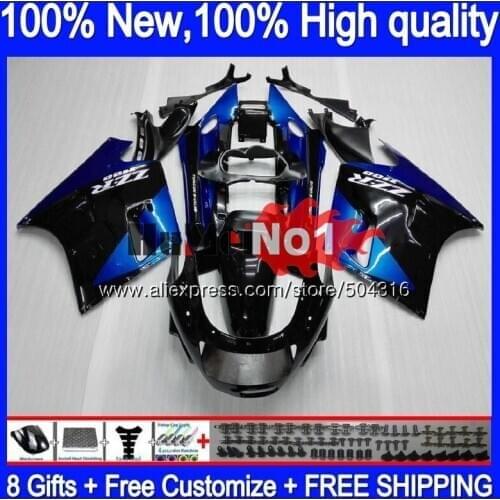 ZX-11R For KAWASAKI ZZR 1100 ZZR-1100 ZX11R 90 91 92 93 54MC.8 ZX-11 ZZR1100 ZX11 R ZX 11R 1990 1991 1992 Blue black Fairing