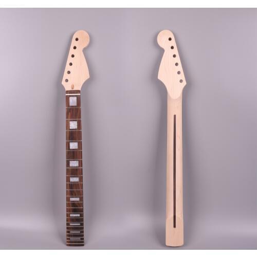 Electric guitar neck unfinished 22 fret 25.5 inch 648mm mahogany made rosewood fingerboard