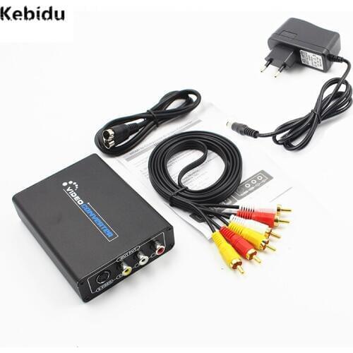 Kebidu Hot Sale Premium Quality HDMI-compatible to 3RCA AV CVBS Composite & S-Video R/L Audio Converter Adapter Upscaler