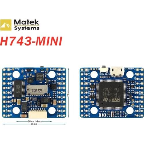 Matek H743-MINI Betaflight Flight Controller 2-8S MPU6000 5/8V BEC 2MB Flash for RC Drone FPV Racing