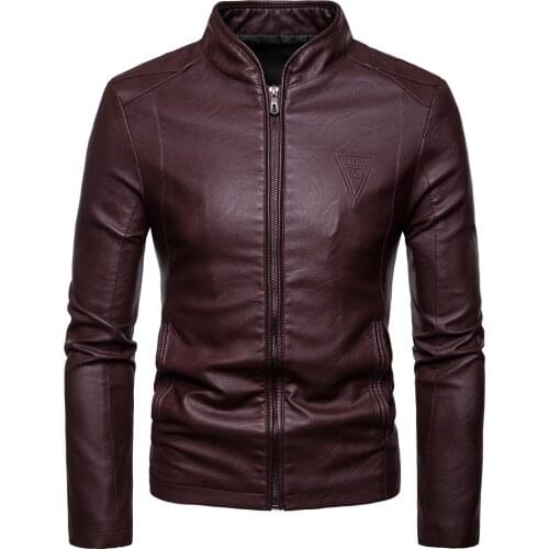 Men Faux Leather Jacket Motorcycle Coat Plus Size M-4XL Jaqueta De Couro Masculina Outwear Male PU Leather Coats Mens 7271127
