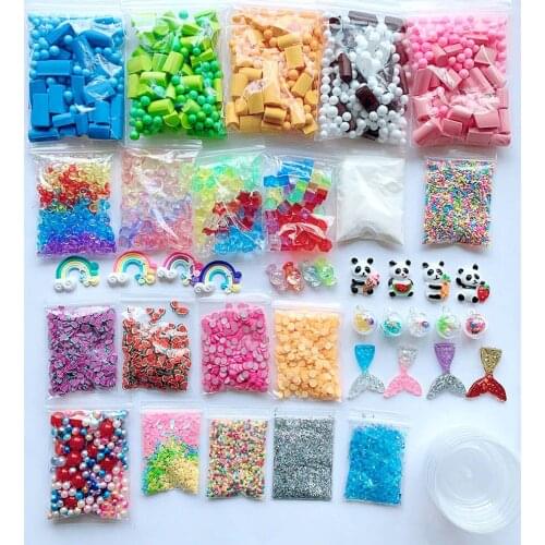 Slime Supplies Kit Foam Beads Charms Styrofoam Balls Tools Diy Slime Making Containers Slime Craft Homemade Party Supply