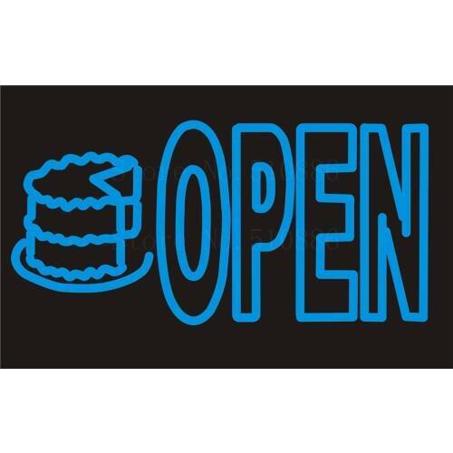 NEON Sign Board For Bagel Food Open Bagels Real GLASS Tube PUB Restaurant Signboard Display Store Shop Light Custom Signs 17*14"