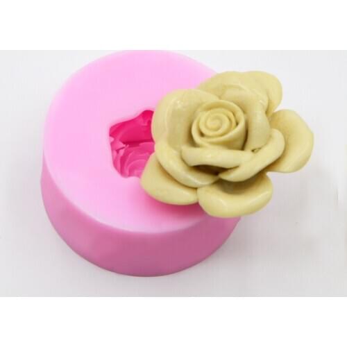 New Flower Soap Mold Rose Fondant Cake Silicone Mold Wedding Cake Decorating Tools DIY Chocolate&birthday Cake Baking Tools
