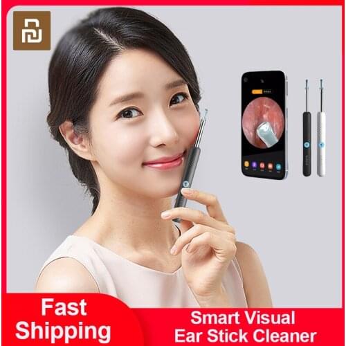 2021 New Youpin Smart Visual Ear Sticks Endoscope Ear Cleaner Ear Wax Removal Tool Mini Camera Otoscope Health Care Ear Cleaning