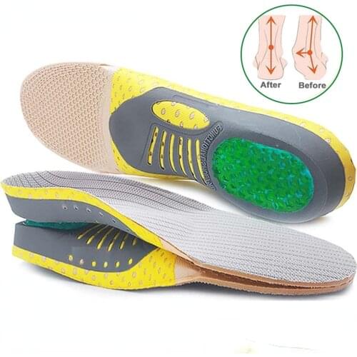Orthopedic Insoles Orthotics Flat Foot Health Sole Pad For Shoes Insert Arch Support Pad For Plantar fasciitis Feet Care Insoles