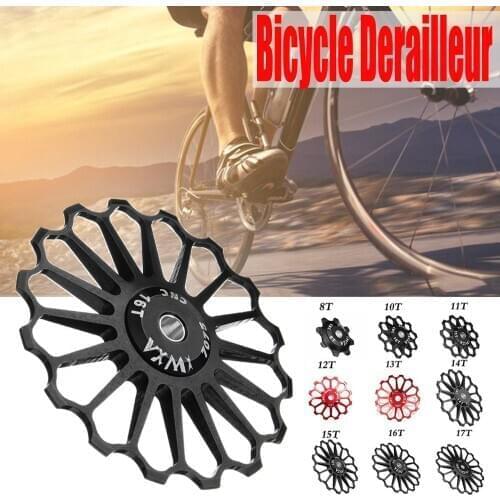 8-17T Aluminum Alloy Bicycle Derailleur Pulley Wheel Cycling Guide Roller Ceramic Bearing