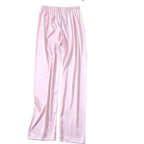 Women 's Sleep Pants silk Trousers Home pants Women Sleep Bottoms 3XL