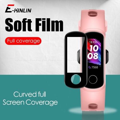 Full Cover 99D Curved Soft Protective Film Screen Protector For Huawei Honor Band 5i Not Tempered Glass