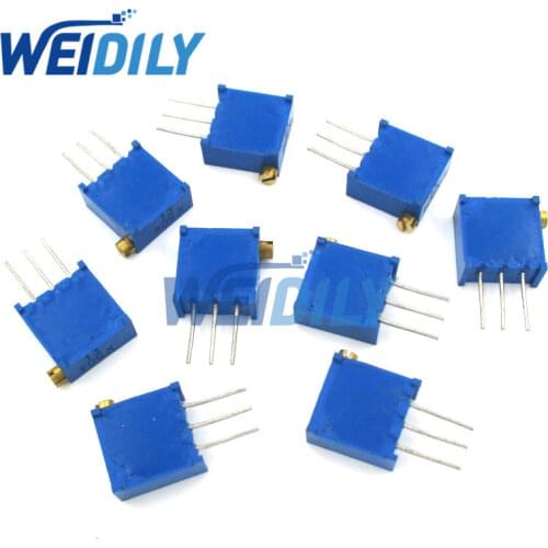 20PCS/LOT 3296X 503 50KR 50K ohm 3296 Multiturn Trimmer Potentiometer Precision Variable Potentiometers