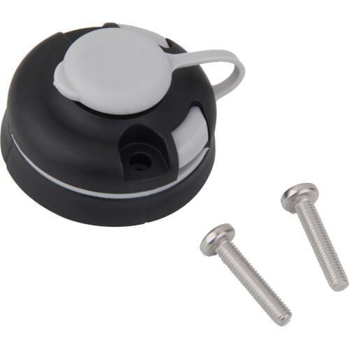 Durable Black PP Plastic Kayak Boat Sea Fishing Rod Holder Round Mount Base Great Fishing Tackle Kit Accessory for Sportsman