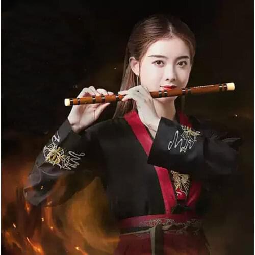 Professional bamboo flute bitter refined bamboo flute d dizi key c e f g tone mo dao zu shi chenqin flute 1pc