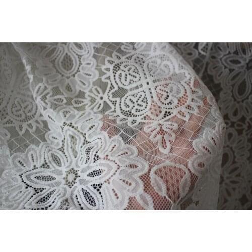 Heavy Pressure Yarn High-grade Retro Eyelash Lace Garment Fabric Handmade DIY Wedding Dress Cheongsam Dress Accessories RS3355