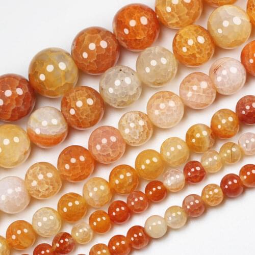 Pink Crackle Agates Round 6-12mm Beads 15"/38cm,For DIYJewelry making!We provide mixed wholesale for all items