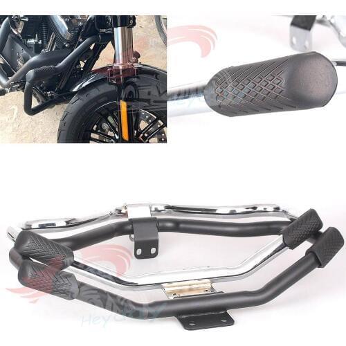 Motorcycle Mustache Highway Engine Guard Crash Bar For Harley HD Sportster Forty Eight XL 1200 883 04-18 ron 883 09-18 48 XL