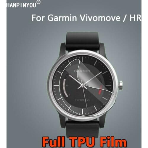 10 Pcs For Garmin Vivomove Vivo Move HR Smart Watch Clear Full Cover Soft TPU Hydrogel Film Screen Protector -Not Tempered Glass