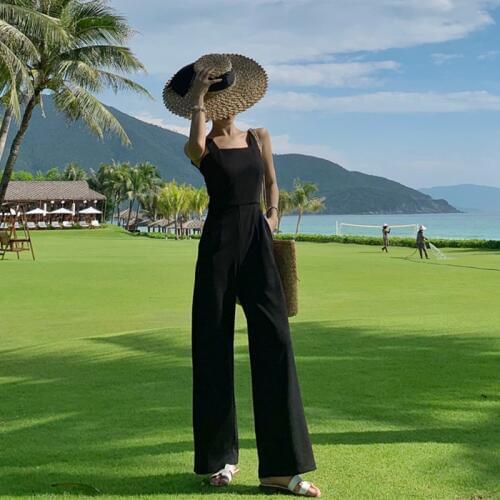 Fashion women new arrival casual comfortable high quality jumpsuit vintage party trend backless summer beach long romper
