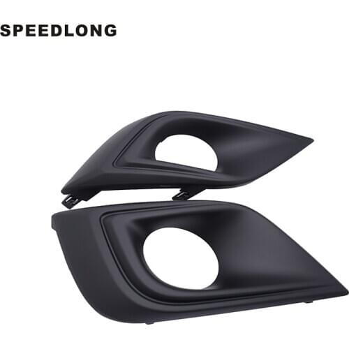 1Pair Left / Right Black Fog Light Lamp Trim Driving Light Cover Grill Trims Fit For Nissan Murano 2015-2018