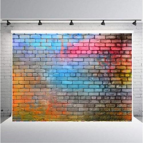 3d Simulation Color Brick Wall Theme Scene Background Cloth Family Photo Studio Adult Children Photography Props